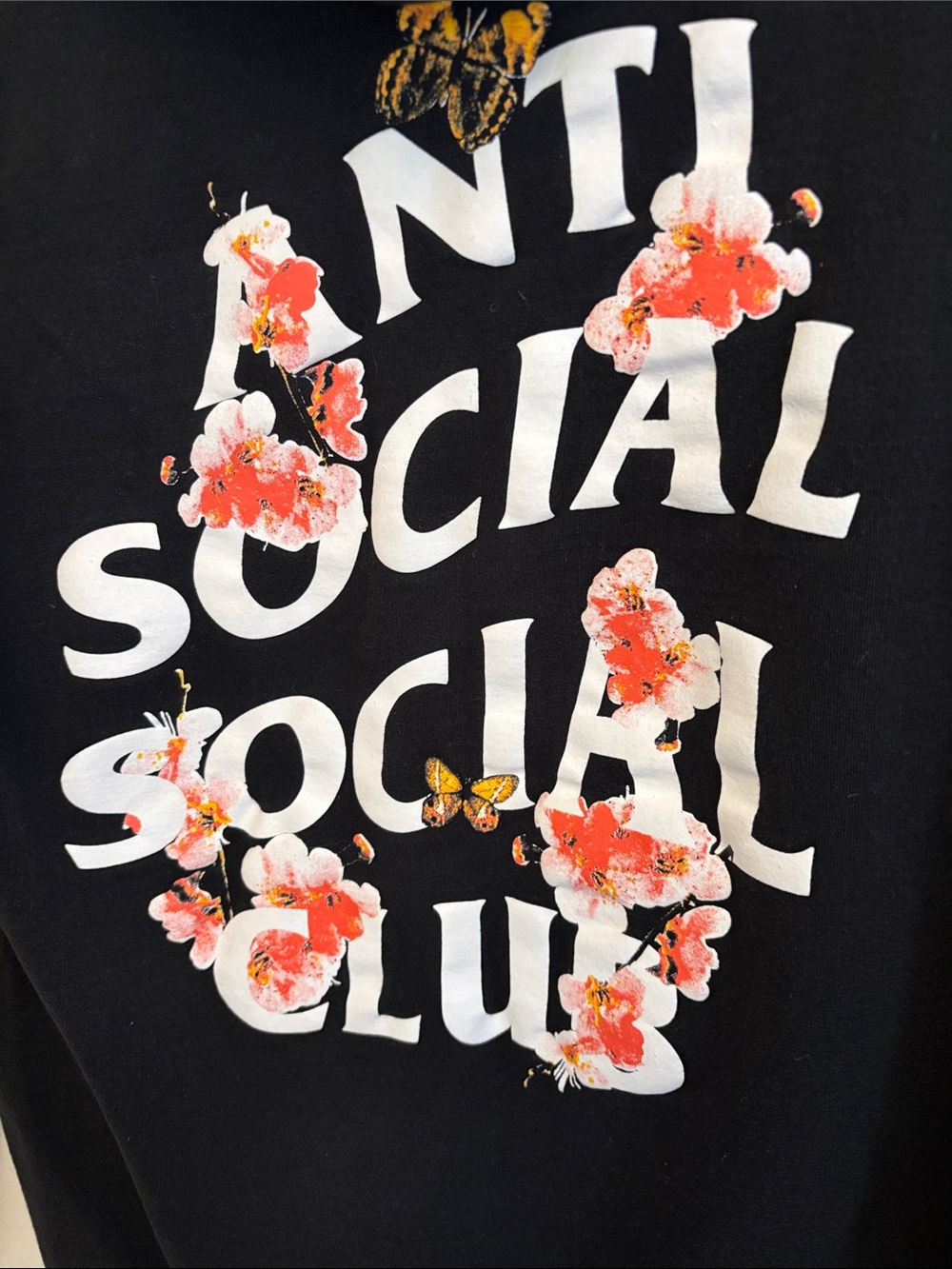Anti Social Social Club Black Hoodie with White Logo - Picture 13 of 15